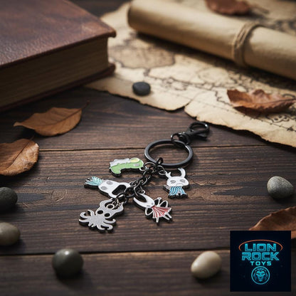 Hollow Knight Enamel Charms - Hallownest Keychain and Necklace Set | Indie Game Fan Gift for Her Silksong Gift