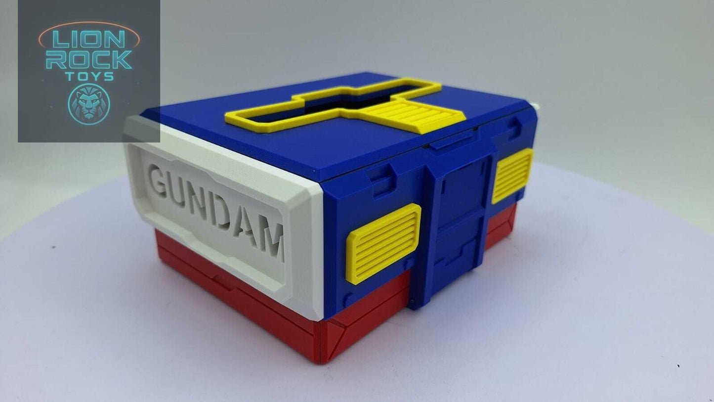 Mecha Robot Tissue Box & Phone Stand - 3D Printed Anime Robot Desk Organizer - Mecha Home Decor - Anime Gamer Gift for Him