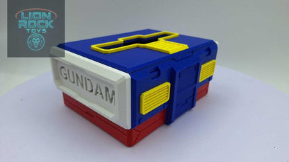 Mecha Robot Tissue Box & Phone Stand - 3D Printed Anime Robot Desk Organizer - Mecha Home Decor - Anime Gamer Gift for Him