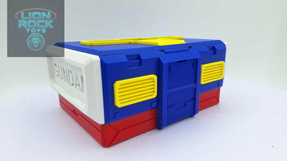 Mecha Robot Tissue Box & Phone Stand - 3D Printed Anime Robot Desk Organizer - Mecha Home Decor - Anime Gamer Gift for Him