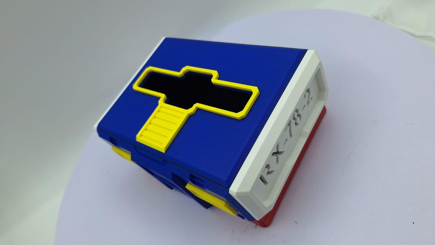 Mecha Robot Tissue Box & Phone Stand - 3D Printed Anime Robot Desk Organizer - Mecha Home Decor - Anime Gamer Gift for Him