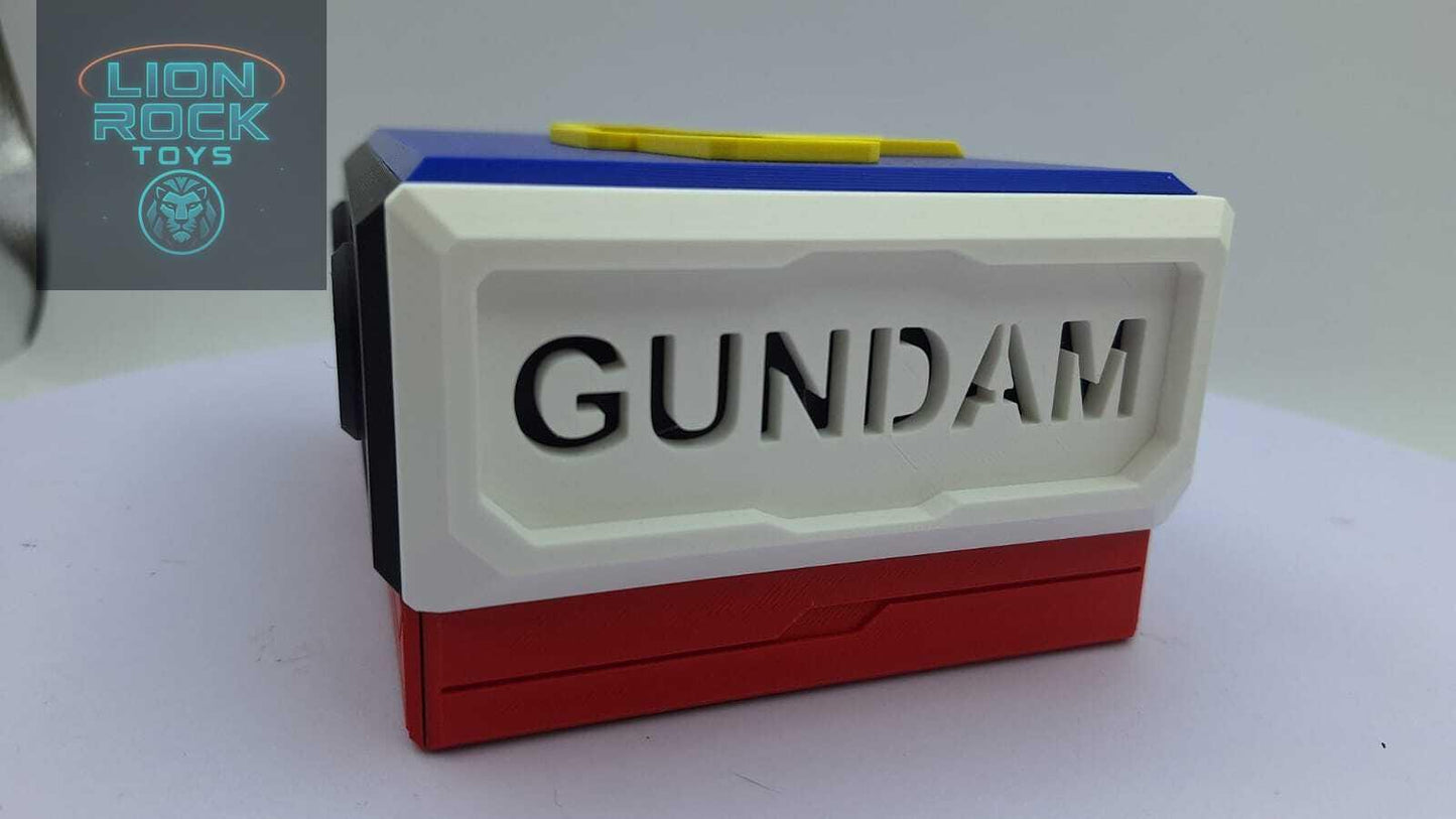 Mecha Robot Tissue Box & Phone Stand - 3D Printed Anime Robot Desk Organizer - Mecha Home Decor - Anime Gamer Gift for Him