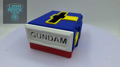 Mecha Robot Tissue Box & Phone Stand - 3D Printed Anime Robot Desk Organizer - Mecha Home Decor - Anime Gamer Gift for Him