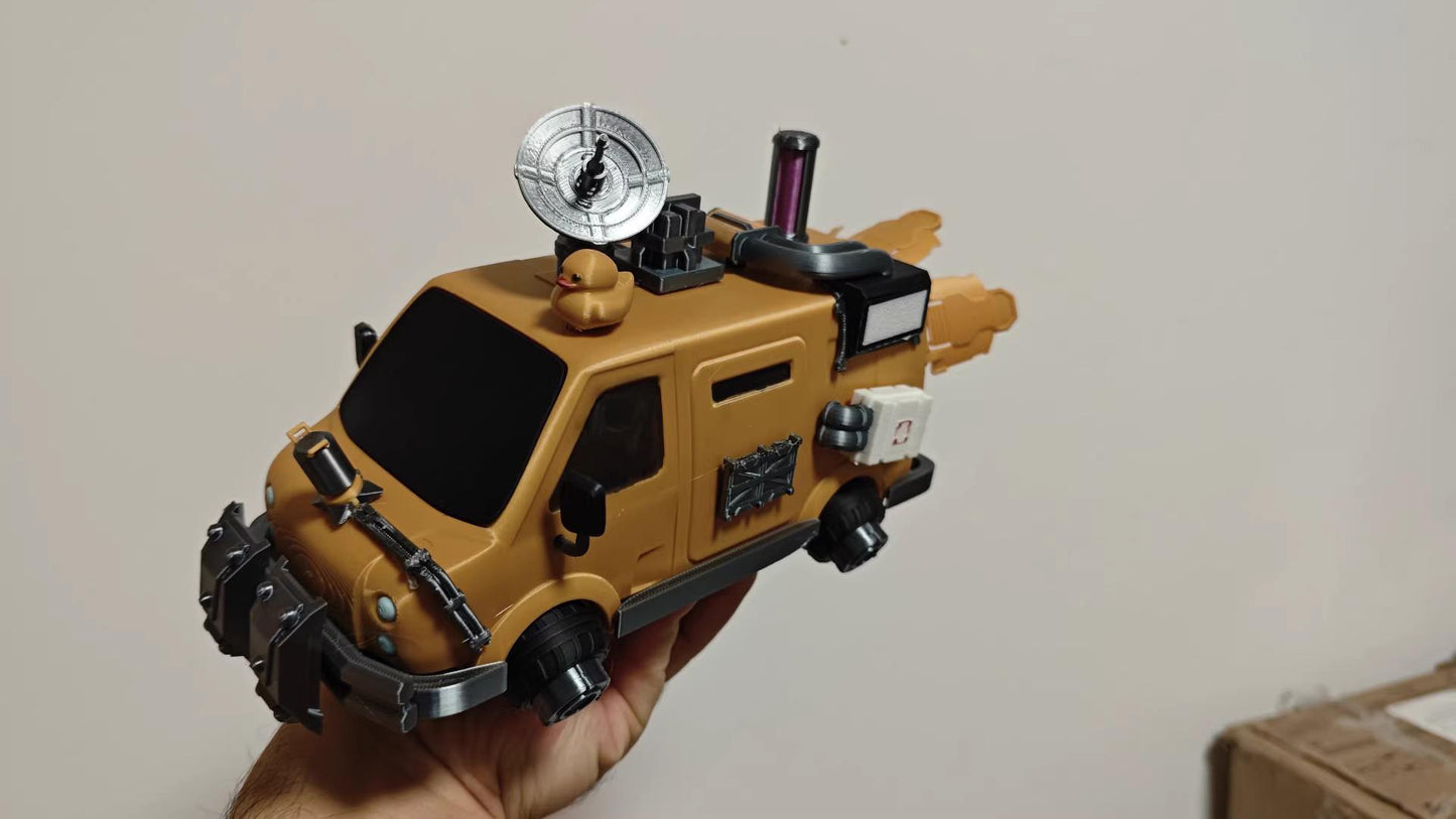 Tactical Duck and Supply Dog Figurines - 3D Printed Gamer Desk Decor | Magnetic Gear Escape Shooter Gaming Gift