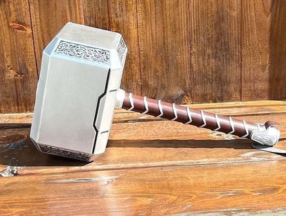 Thor Hammer & Captain America Shield Cosplay Set – PU Foam Superhero Prop Replica | Halloween Costume Accessory Gift