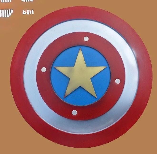Thor Hammer & Captain America Shield Cosplay Set – PU Foam Superhero Prop Replica | Halloween Costume Accessory Gift