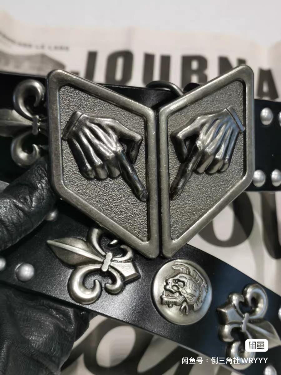 Steel Ball Run Genuine Leather Belt - Western Outlaw Executioner Waistband with Antique Hand Buckle, SBR Inspired Professional Cosplay Prop