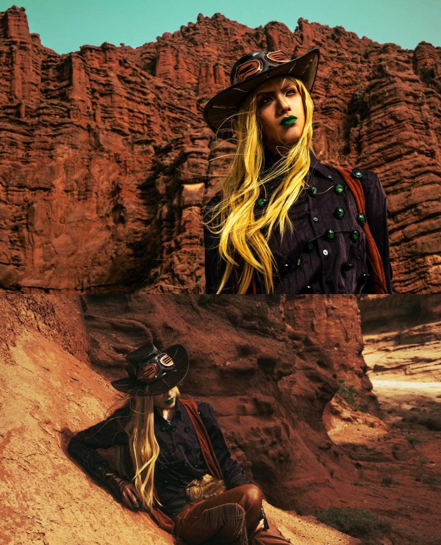 Gyro Zeppeli Golden Grillz - Go Go Zeppeli Teeth Replica - Steel Ball Run Cosplay Accessory - Adjustable Gold Mouthpiece - JoJo SBR Prop