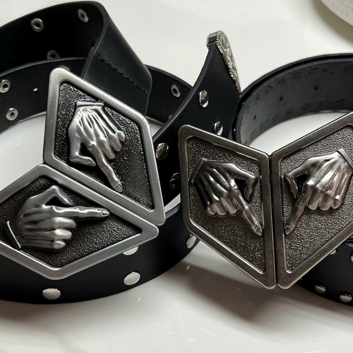 Steel Ball Run Genuine Leather Belt - Western Outlaw Executioner Waistband with Antique Hand Buckle, SBR Inspired Professional Cosplay Prop