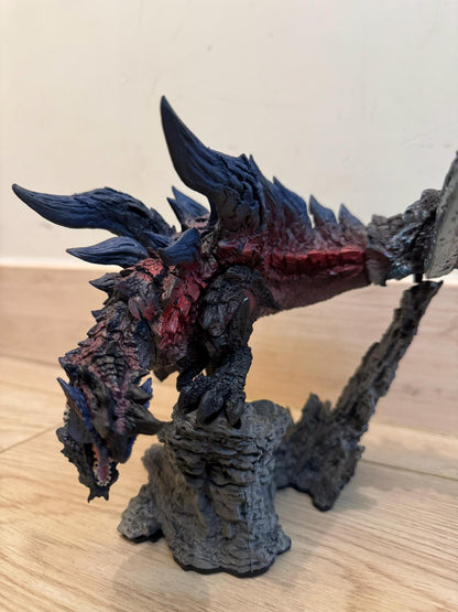 Hand-Painted Blade-Tailed Dragon Statue – Fire Wyvern Collectible Figure | Elden Ring Inspired Gamer Shelf Decor Gift
