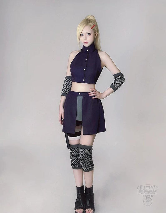 Purple kunoichi cosplay set - full body front view