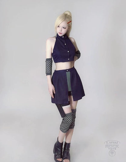 Purple kunoichi cosplay set - side angle