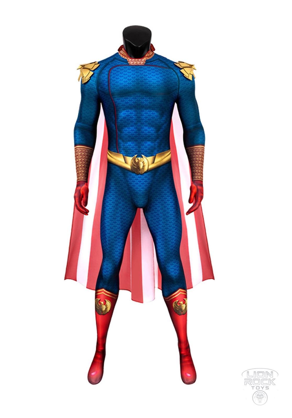 Front view with cape