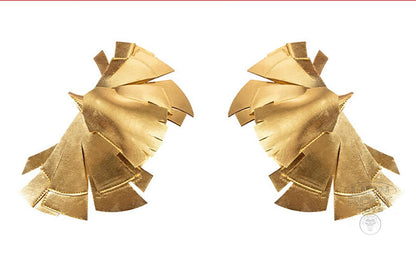 Gold shoulder armor pair