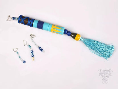 Clip-on earring set and waist tassel ornament