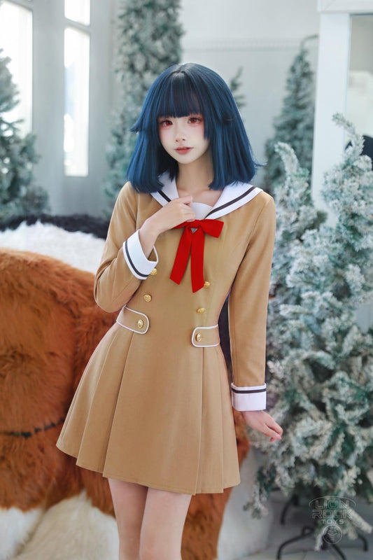 BanG Dream Hanasakigawa winter uniform cosplay dress - front