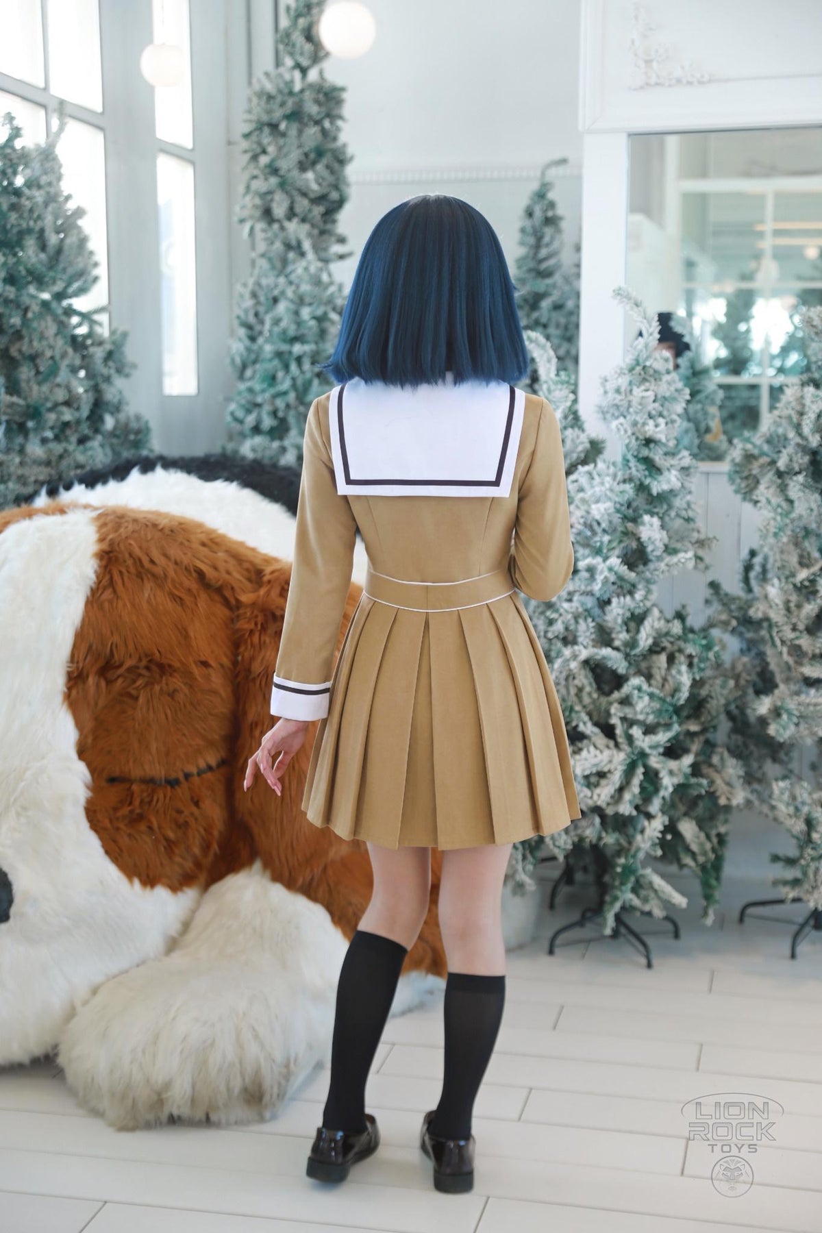 Winter sailor uniform dress back view