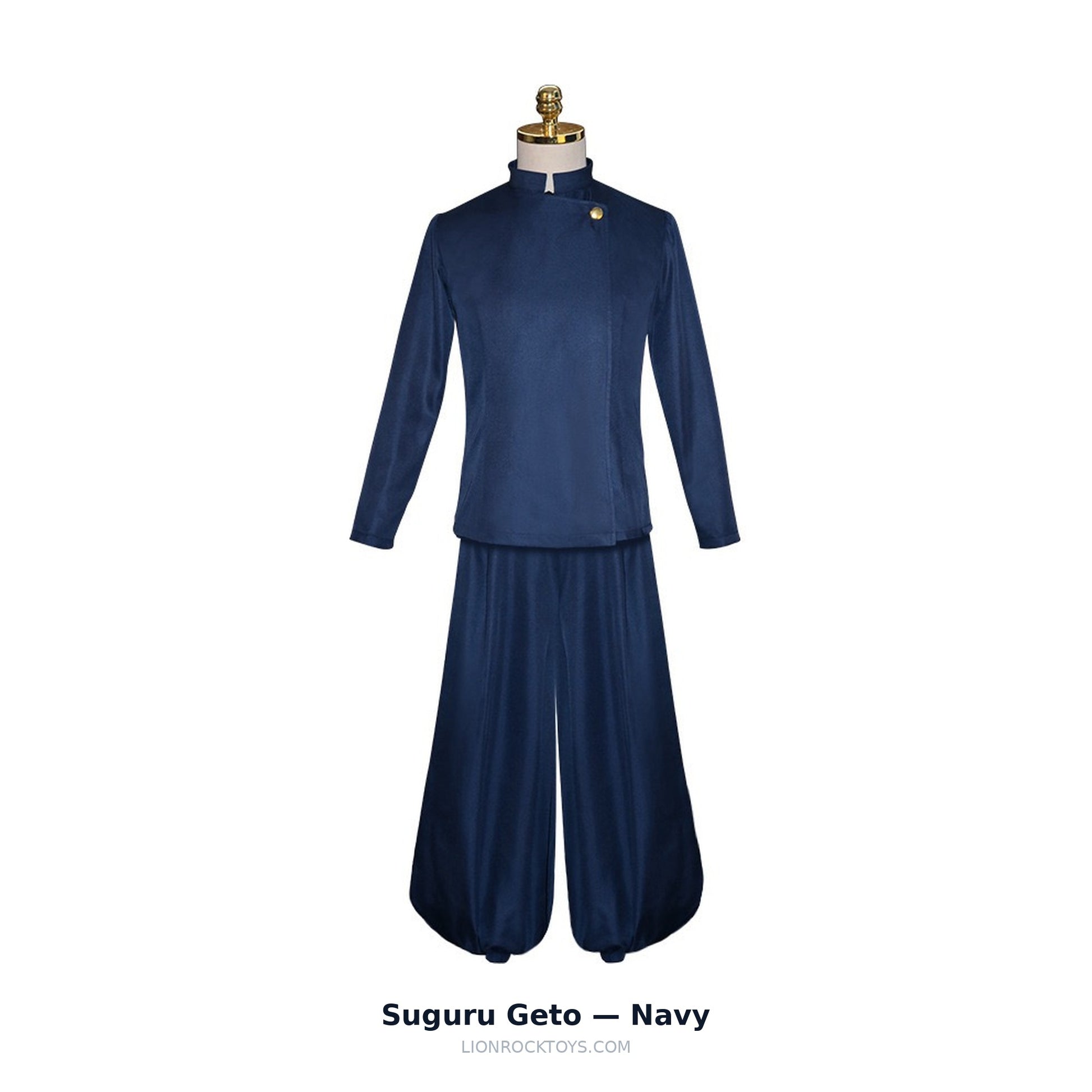 Suguru Geto cosplay uniform navy - top with wide hakama-style trousers