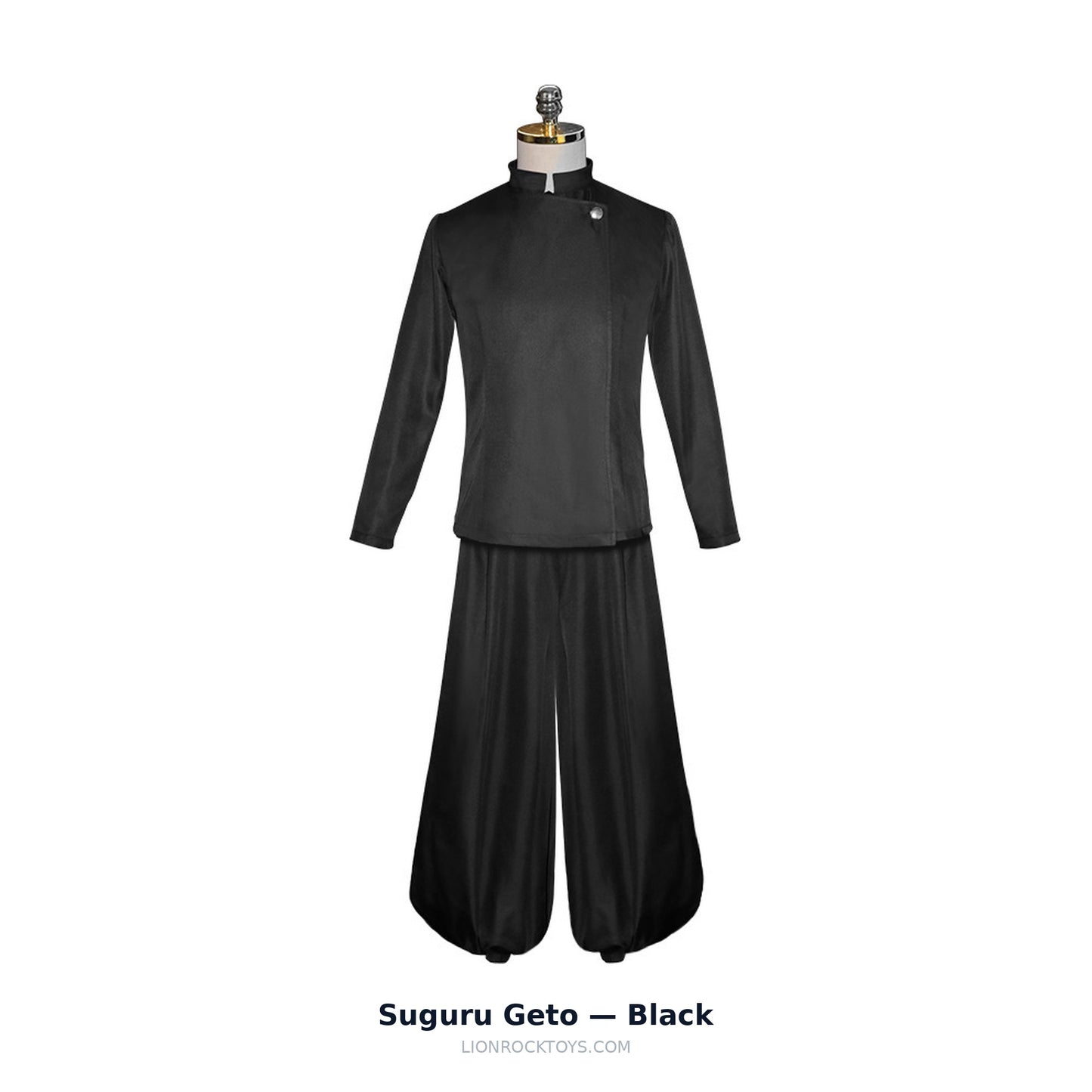 Suguru Geto cosplay uniform black - top with wide hakama-style trousers