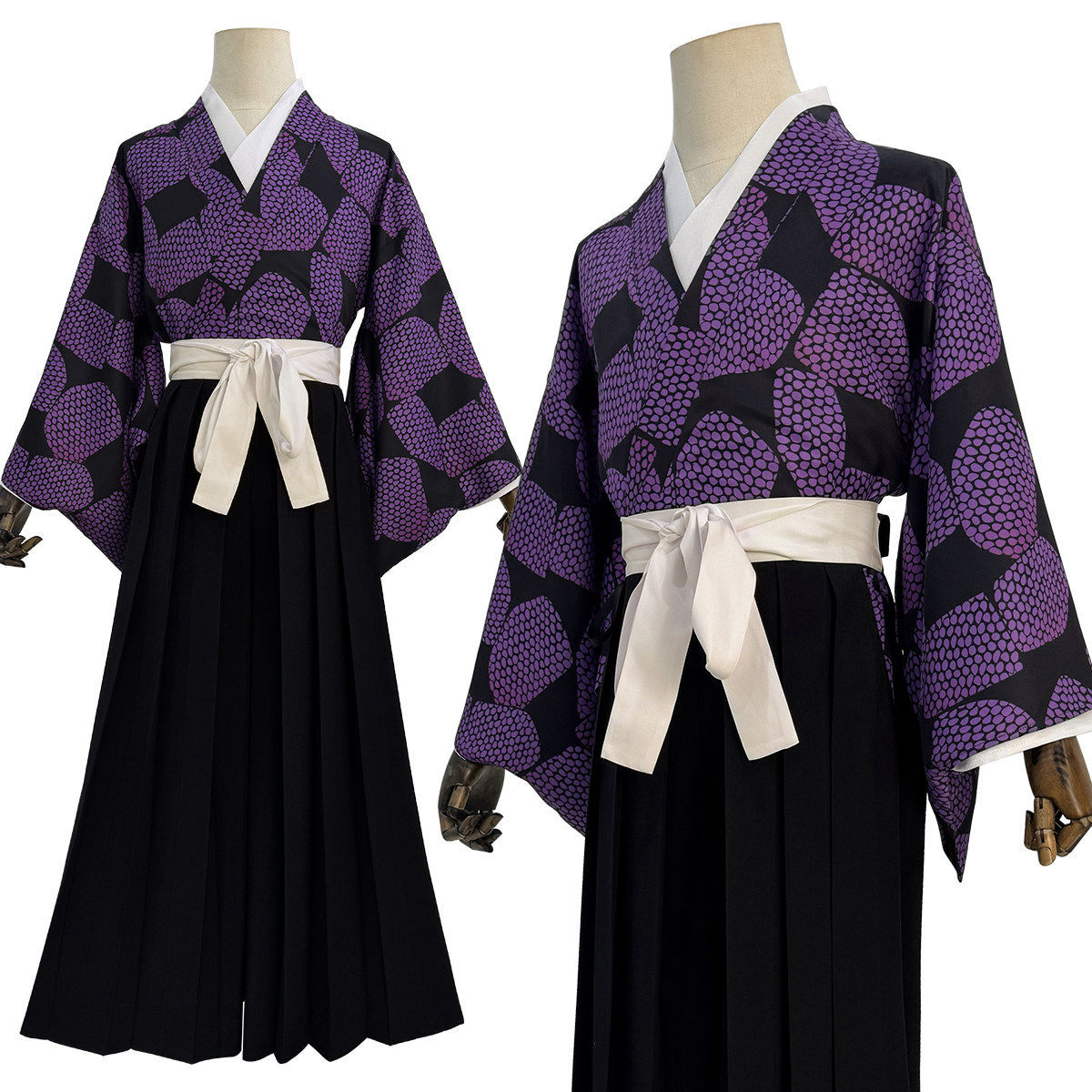 Kokushibo: Purple kimono set — costume clothing, view 1