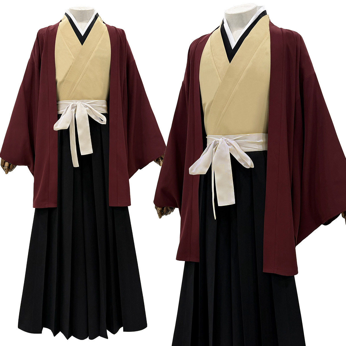 Yoriichi: Burgundy robe set — costume clothing, view 1