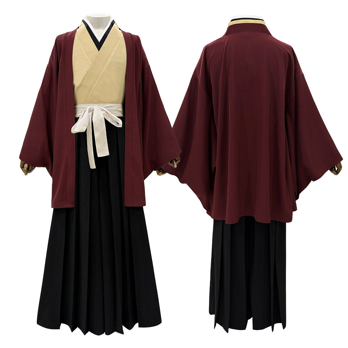 Yoriichi: Burgundy robe set — costume clothing, view 2