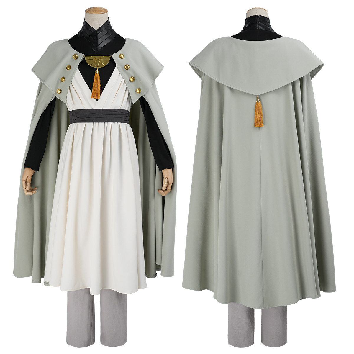 Qifrey: White cloak set — costume clothing, view 2
