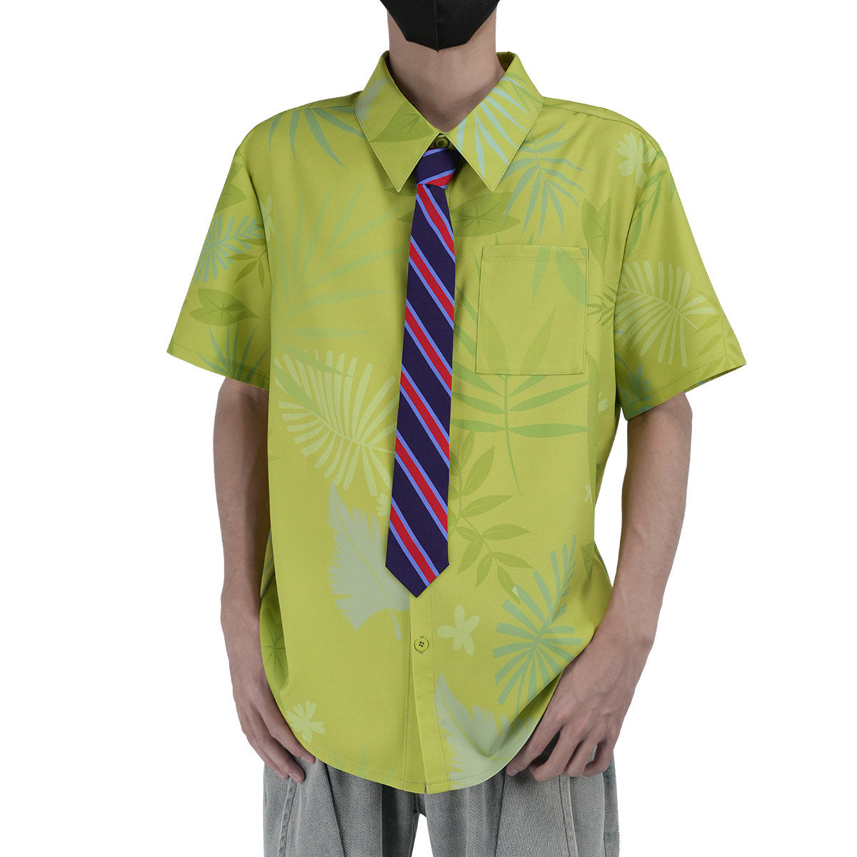 Nick: Green shirt & tie — costume clothing, view 2