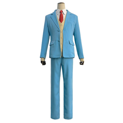 Shima · Powder-blue trouser uniform — front view, trouser uniform