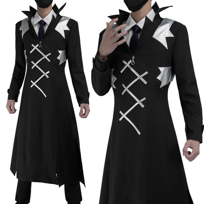 Xeno: Black long-coat set — costume clothing, view 1