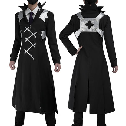 Xeno: Black long-coat set — costume clothing, view 2