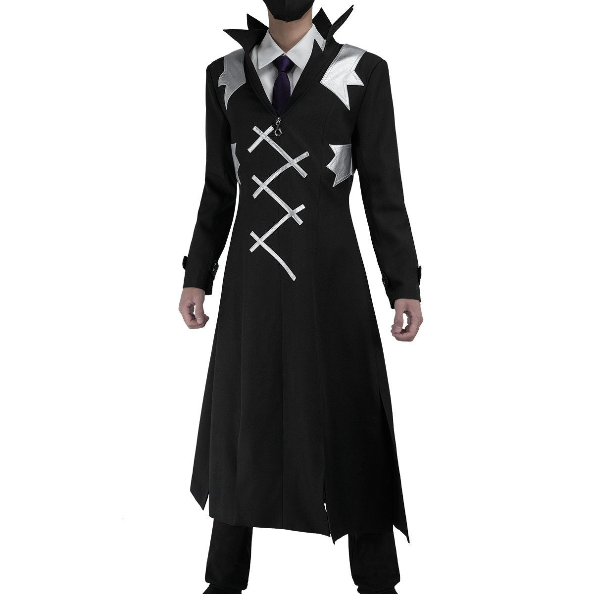 Xeno: Black long-coat set — costume clothing, view 3