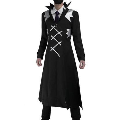 Xeno: Black long-coat set — costume clothing, view 3