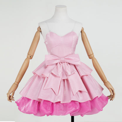 Mizi: Pink ribbon dress — costume clothing, view 1