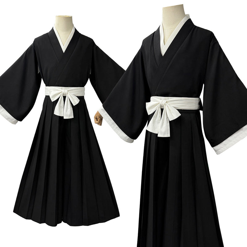 Shihakusho: Black robe set — costume clothing, view 1