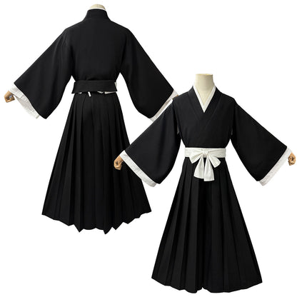 Shihakusho: Black robe set — costume clothing, view 2