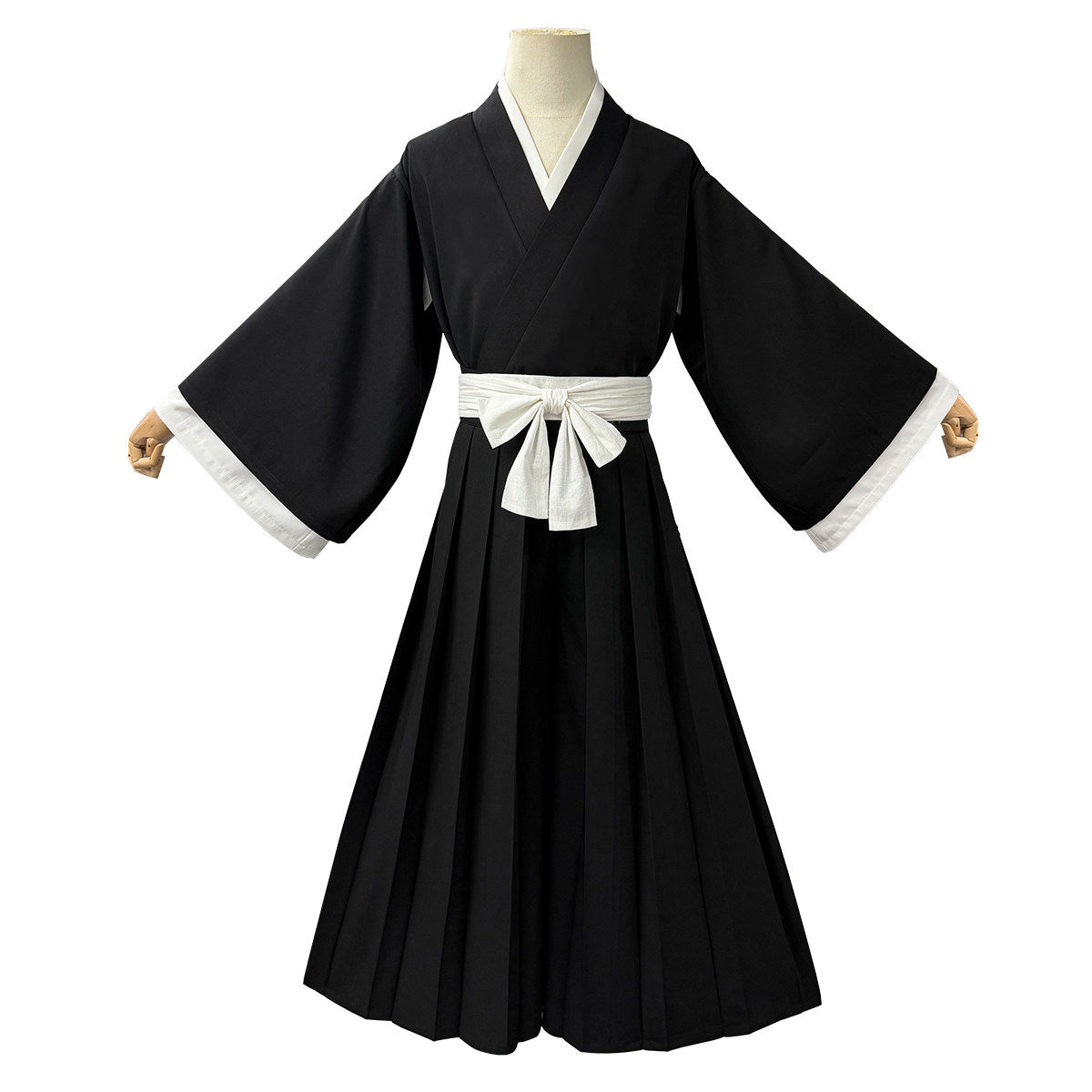 Shihakusho: Black robe set — costume clothing, view 3