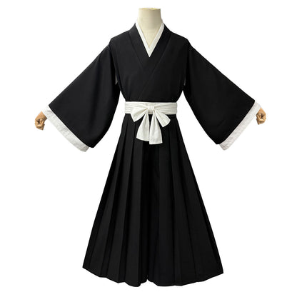 Shihakusho: Black robe set — costume clothing, view 3