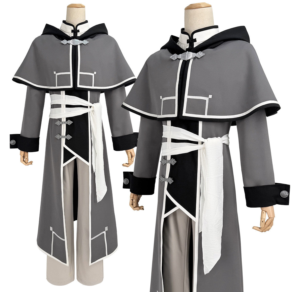 Rudeus: Grey cloak set — costume clothing, view 1