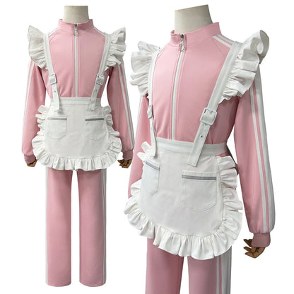 ES: Pink maid sports set — costume clothing, view 1