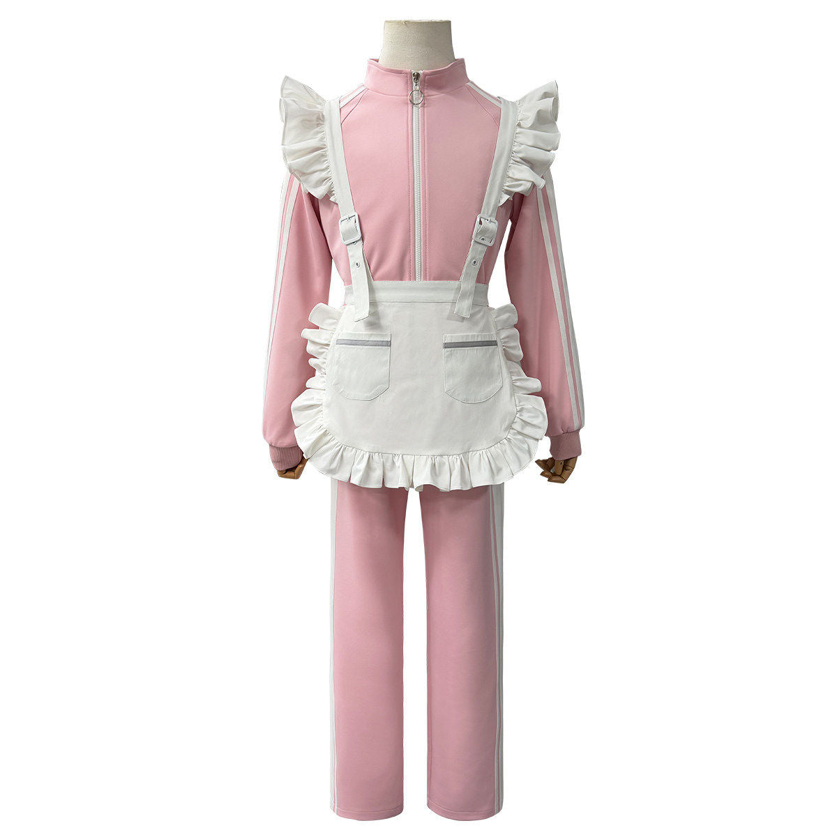 ES: Pink maid sports set — costume clothing, view 2