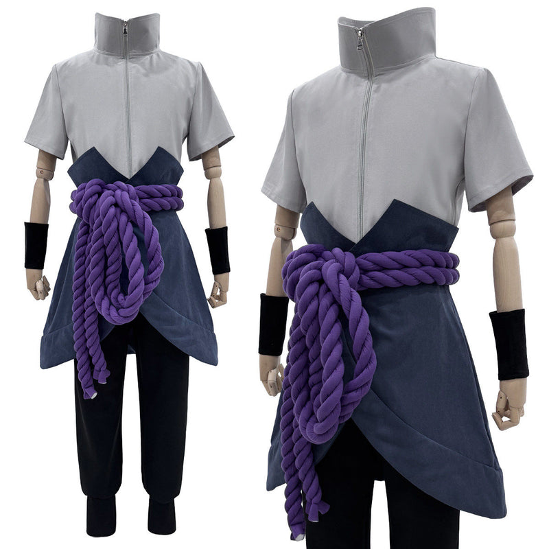 Sasuke: Grey tunic set — costume clothing, view 1