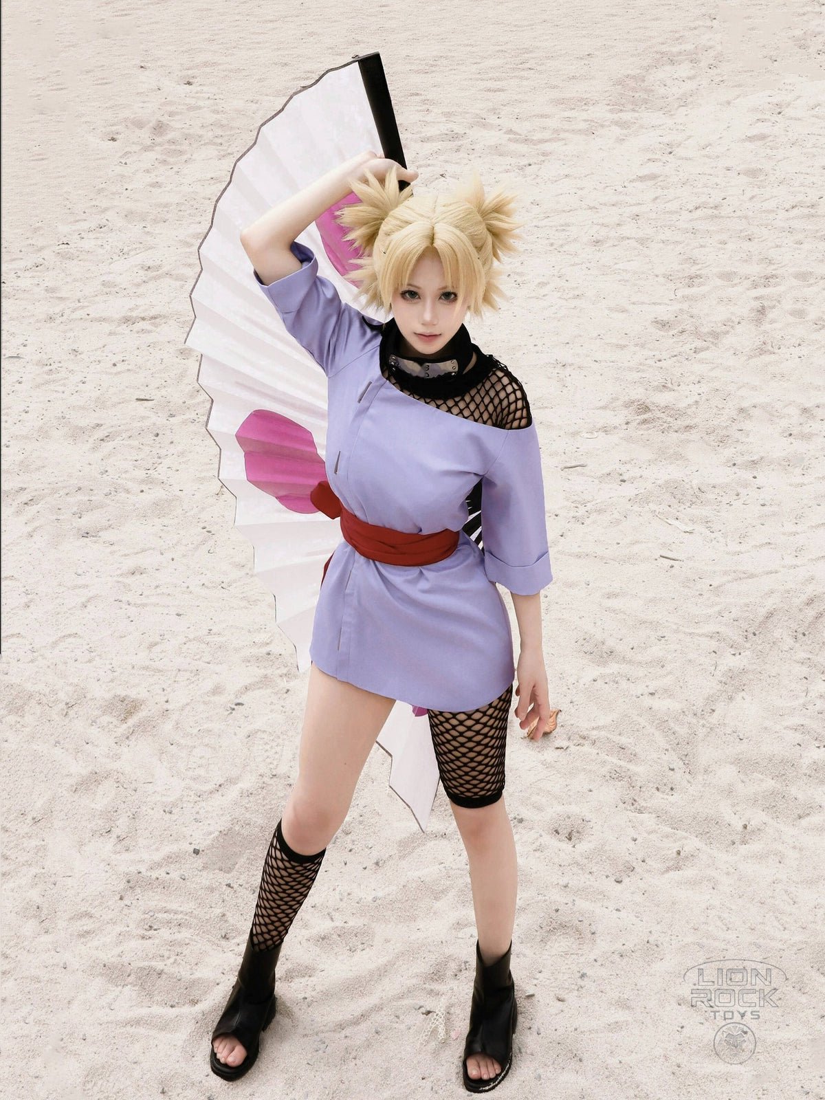Lilac tunic dress kunoichi cosplay set - photo 2