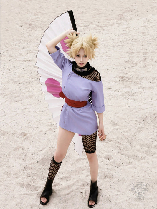 Lilac tunic dress kunoichi cosplay set - photo 2