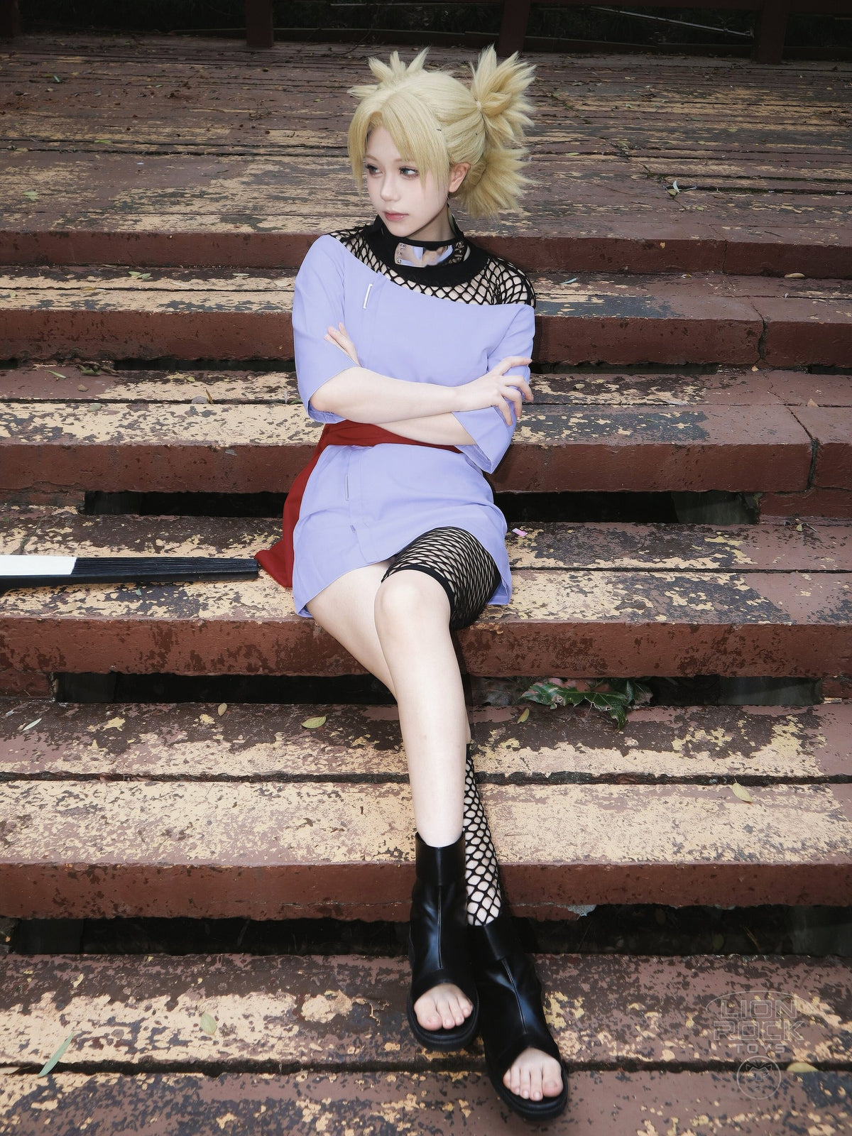 Lilac tunic dress kunoichi cosplay set - photo 3