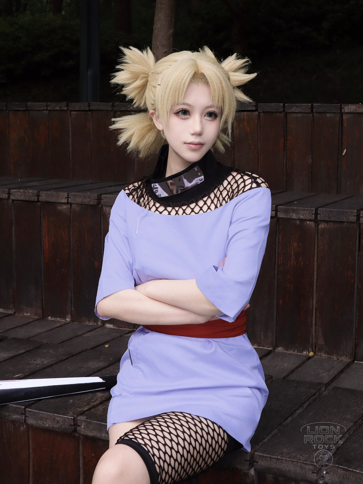 Lilac tunic dress kunoichi cosplay set - photo 4