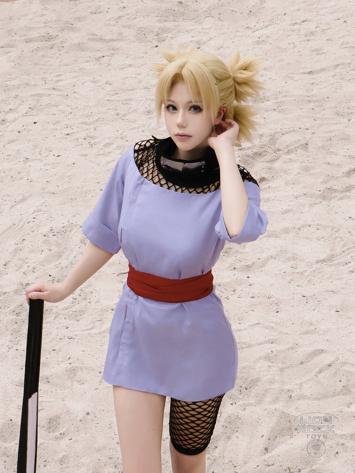 Lilac tunic dress kunoichi cosplay set - photo 5