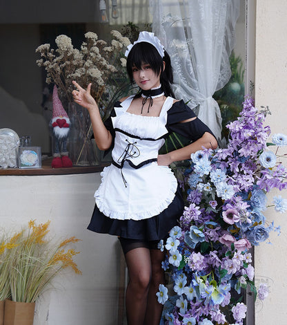 Maid Sama Misaki Maid Latte cosplay set - front full view