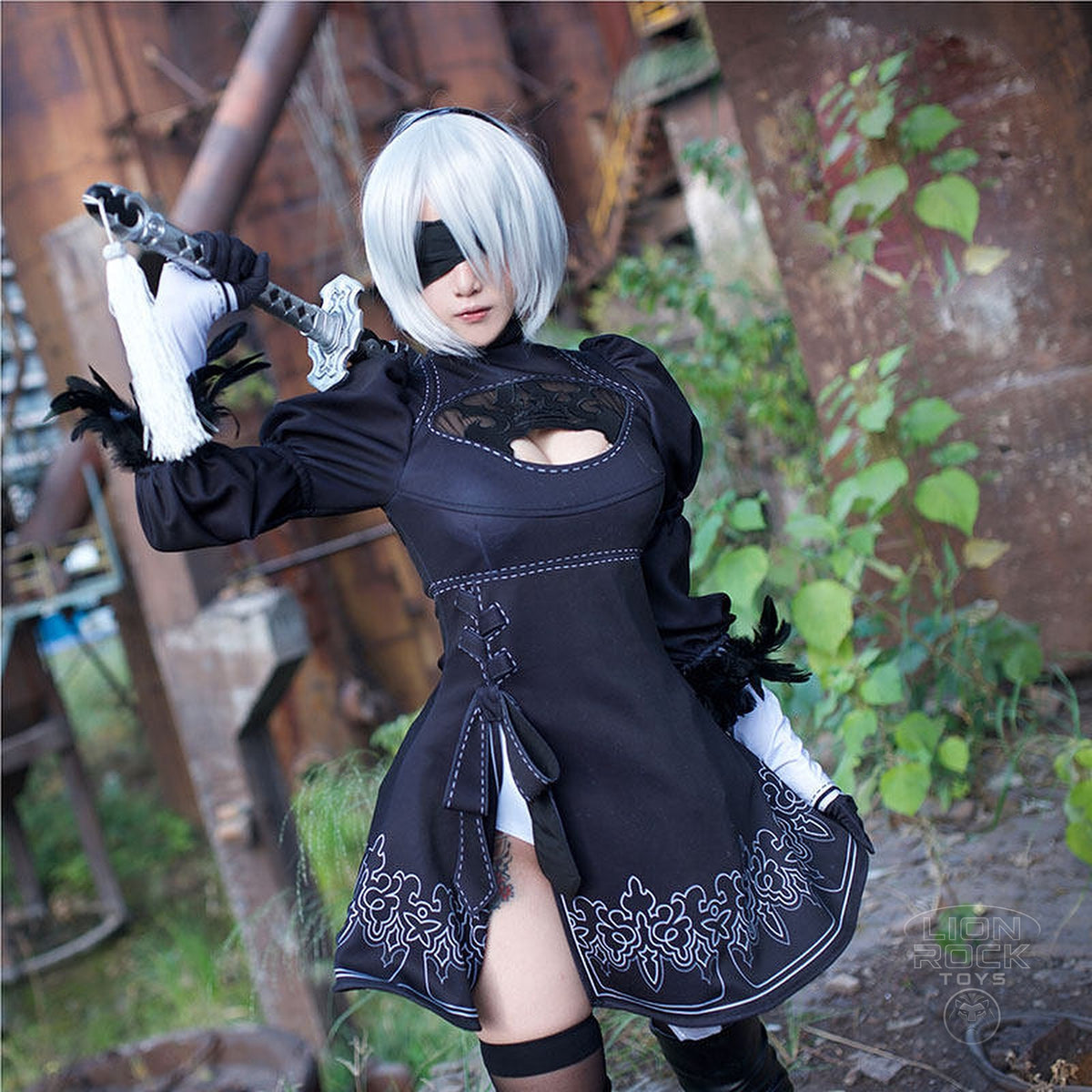 NieR Automata 2B cosplay set - front view