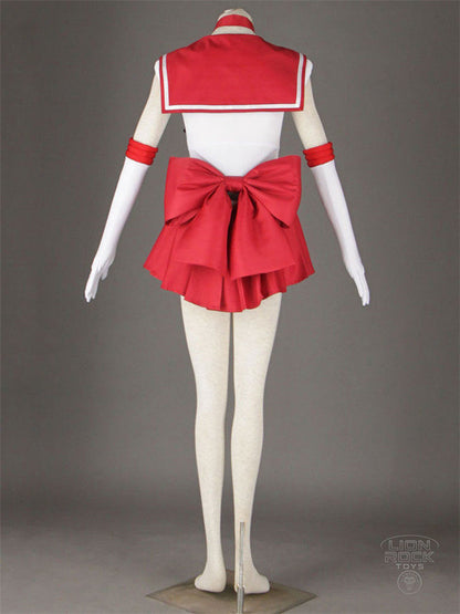 Red sailor warrior cosplay costume - photo 4